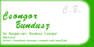 csongor bundusz business card